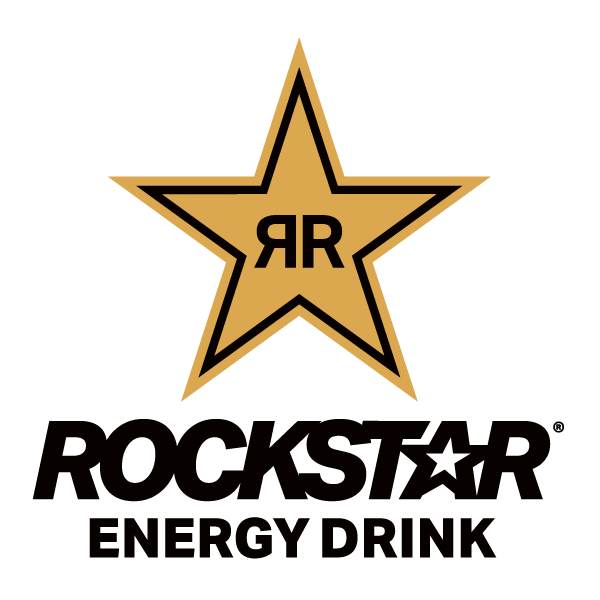 Rockstar Flat Gold Stacked Logo